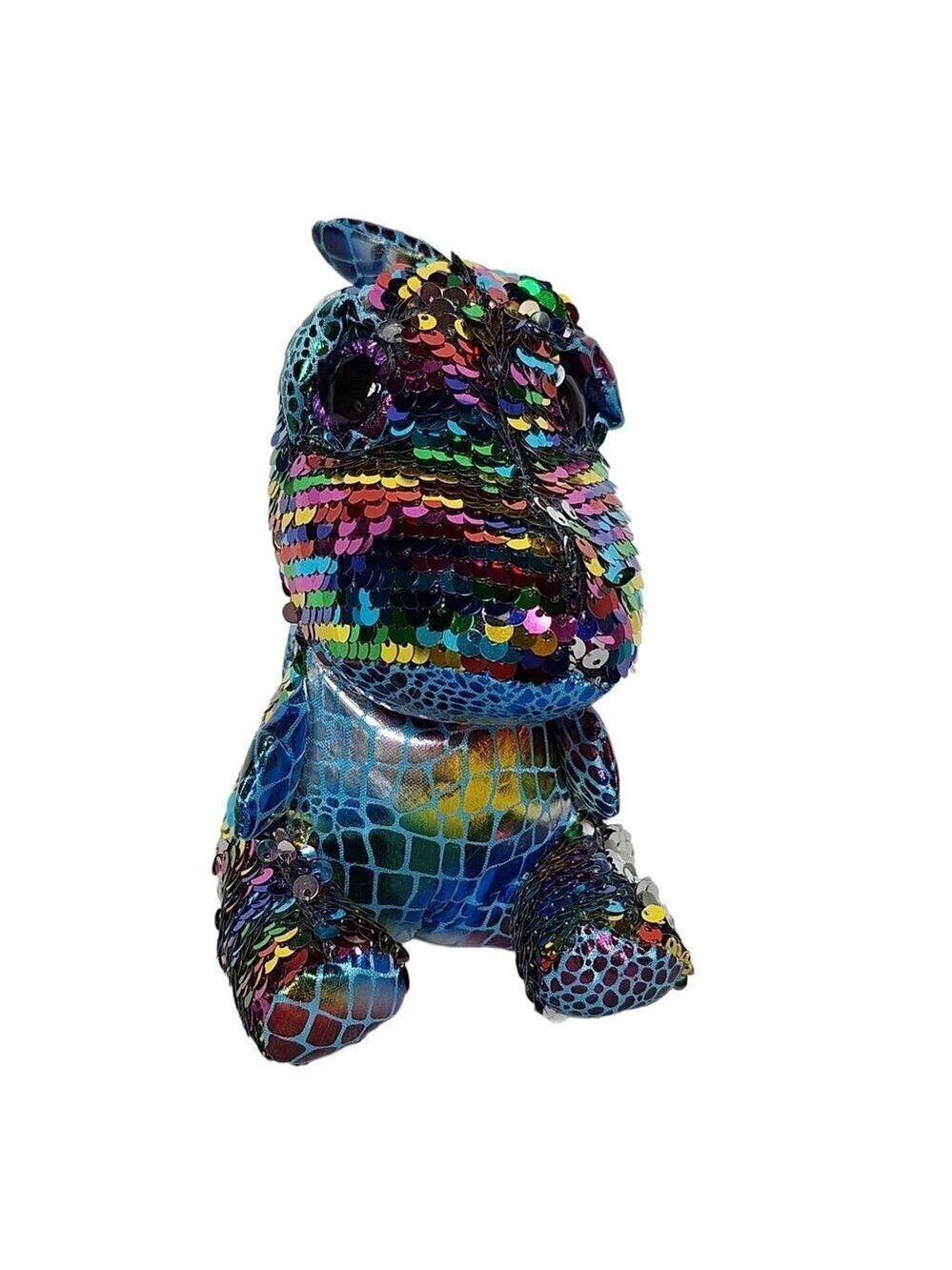 Grin Studios Bling Lalo Dinosaur Sequin Plush 7 Inch
